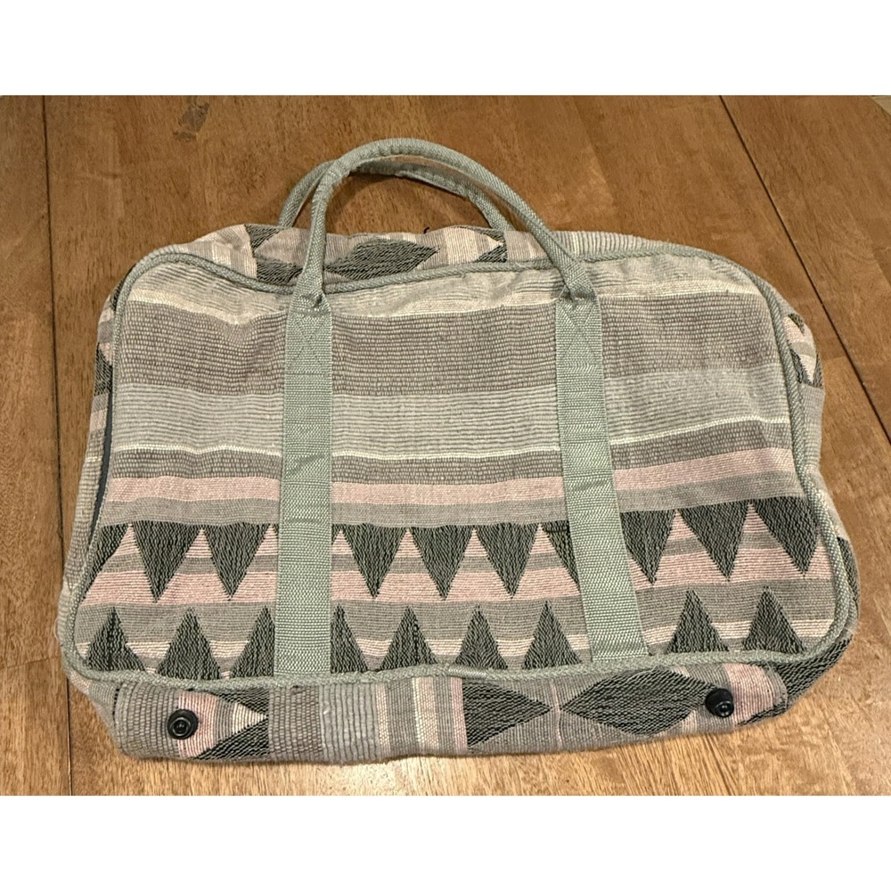 Shalimar Woven Aztec Weekender Bag Southwestern Duffle Travel Tote Boho